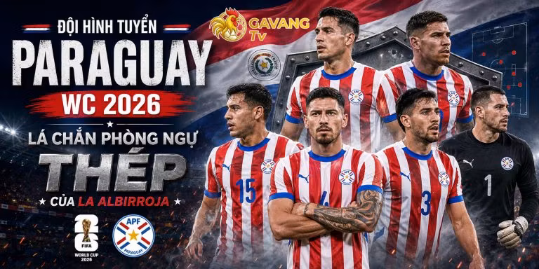 Đội hình tuyển Paraguay WC 2026: Lá chắn phòng ngự thép của La Albirroja