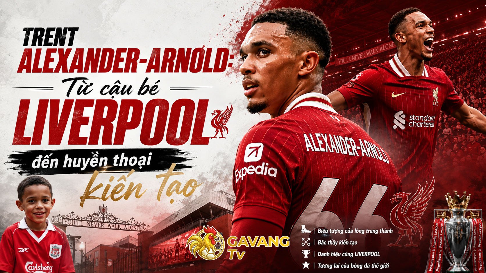 Trent Alexander-Arnold: Từ cậu bé Liverpool đến huyền thoại kiến tạo