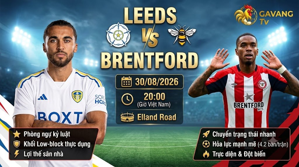 Nhận định Leeds vs Brentford (20h00, 30/8): Chuyển đổi trạng thái